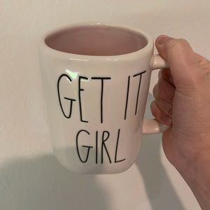 New Rae Dunn get it girl mug pink